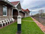 A new milepost for the depot.